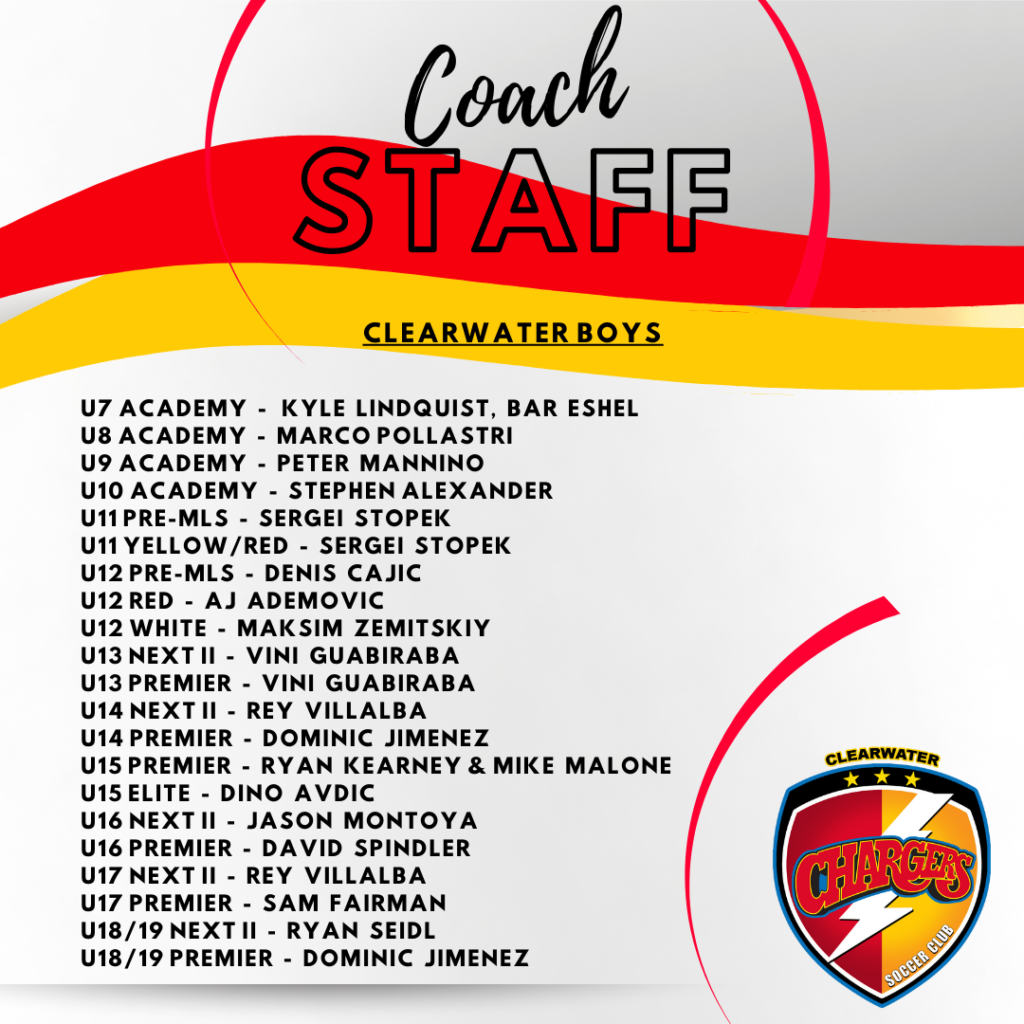 Coach Lists - Boys CLW